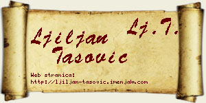 Ljiljan Tašović vizit kartica